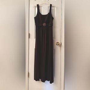 Enfocus Studio Brown Straps Maxi Dress Size 14